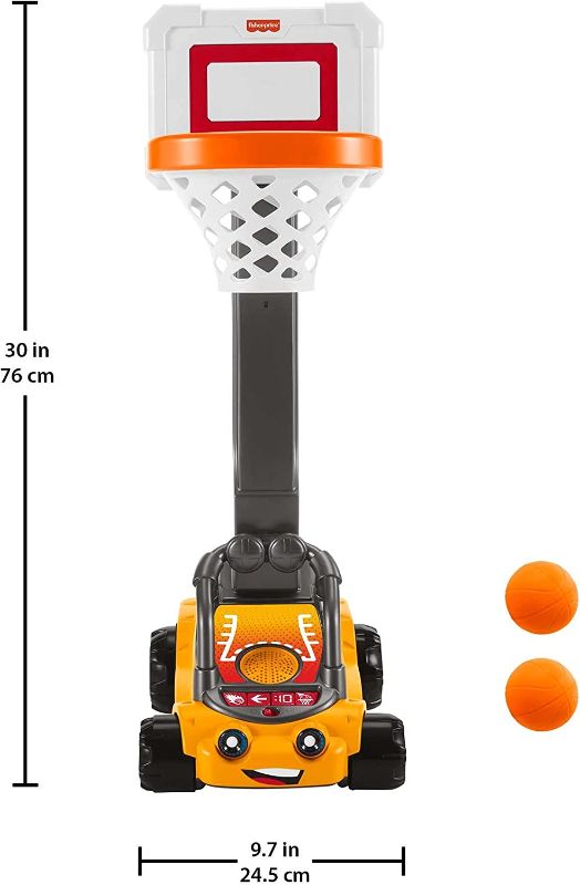 Photo 1 of *USED*
*MISSING balls and hardware*
Fisher-Price B.B. Hoopster, motorized electronic basketball toy with lights, sounds 