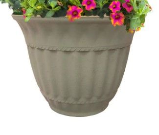 Photo 1 of *lighter grey IN PERSON*
10 in. Stone Milano Planter, 10 pk
