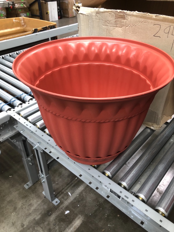 Photo 1 of *warmer color IN PERSON*
Milano Planter 21", Clay