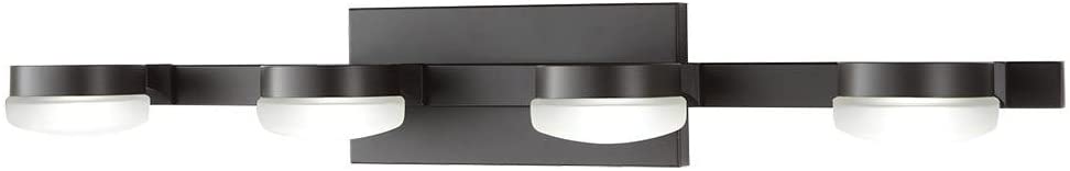 Photo 1 of *SEE last picture for damage*
Home Decorators 22824 4-Light Oil Rubbed Bronze Integrated LED Vanity Light
