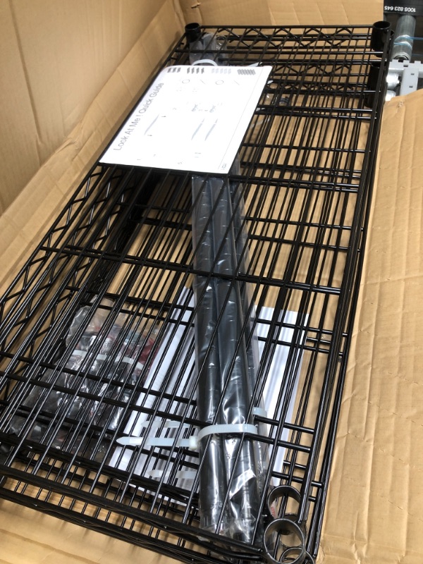 HDX Black 5Tier Steel Wire Shelving Unit (36 in. W x 72 in. H x 16 in