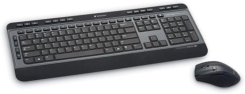 Photo 1 of *MISSING usb piece for wireless mouse*
Verbatim Wireless Multimedia Keyboard and 6-Button Mouse Combo - Black
