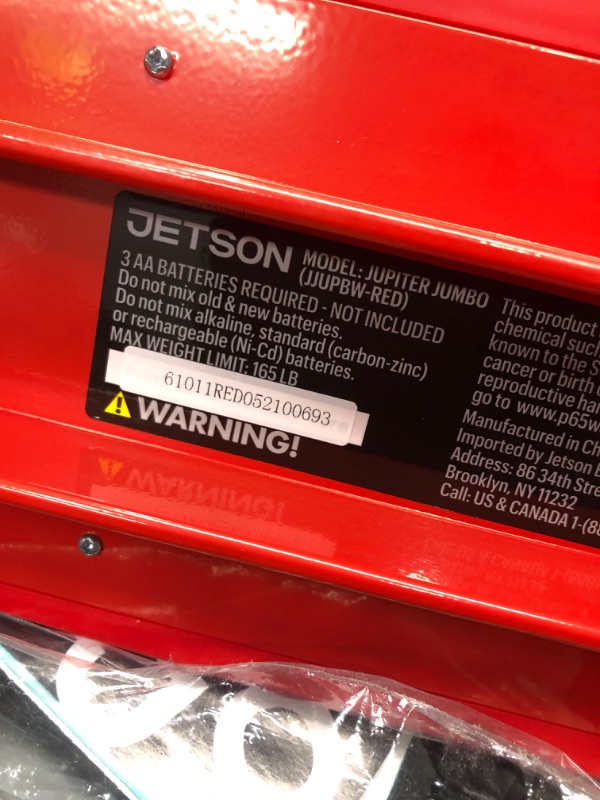 Photo 3 of *USED*
Jetson Jupiter Jumbo Teen 2-Wheel Kick Scooter | Includes LED Lights on Handlebar, Stem & Deck | 7 Preprogrammed Light Patterns