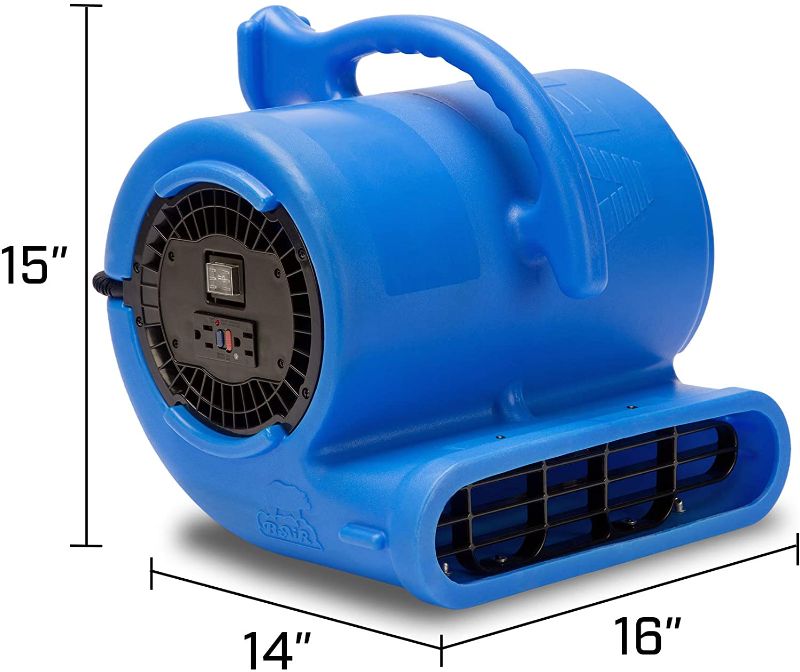 Photo 1 of *USED*
B-Air 1/4 HP Air Mover Blower Fan for Water Damage Restoration Carpet Dryer Floor Home and Plumbing Use in Blue