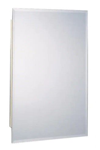 Photo 1 of *USED*
*SEE last picture for damage*
Zenith 16 in. W x 26 in. H Frameless Beveled Mirrored Recessed or Surface Mount Medicine Cabinet