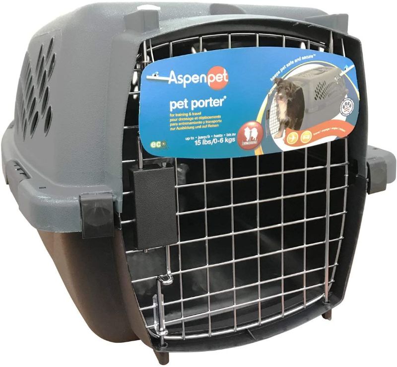 Photo 1 of *MISSING door*
Pet Taxi Traditional Portable Dog Kennel in Gray Size: Medium (11.84" x 15.2" x 23")
