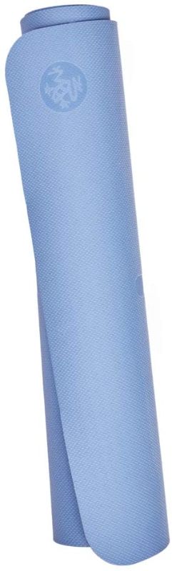 Photo 1 of *USED*
*slightly dirty from shipping* 
Manduka Begin Yoga Mat – Premium 5mm Thick Yoga Mat with Alignment Stripe, Beginner Mat in Light Blue,  68” x 24”, 5mm thick