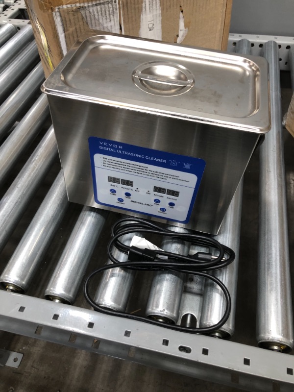 Photo 2 of *USED*
*MISSING hanging item shown in stock picture*
Mophorn Professional Ultrasonic Cleaner 304&316 Stainless Steel Digital Lab Ultrasonic Cleaner with Heater Timer (3.2L)