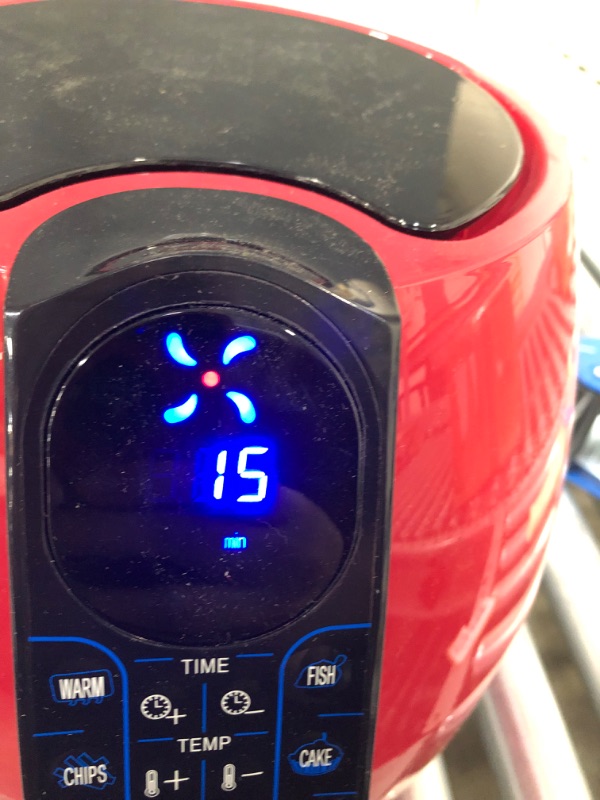 Photo 6 of 3.7 Qt. Red Air Fryer with 8-Cook Presets