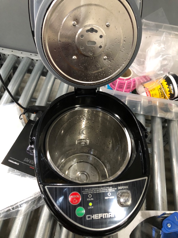 Photo 1 of Chefman Electric Hot Water Pot Urn w/ Auto and Manual Dispense Buttons