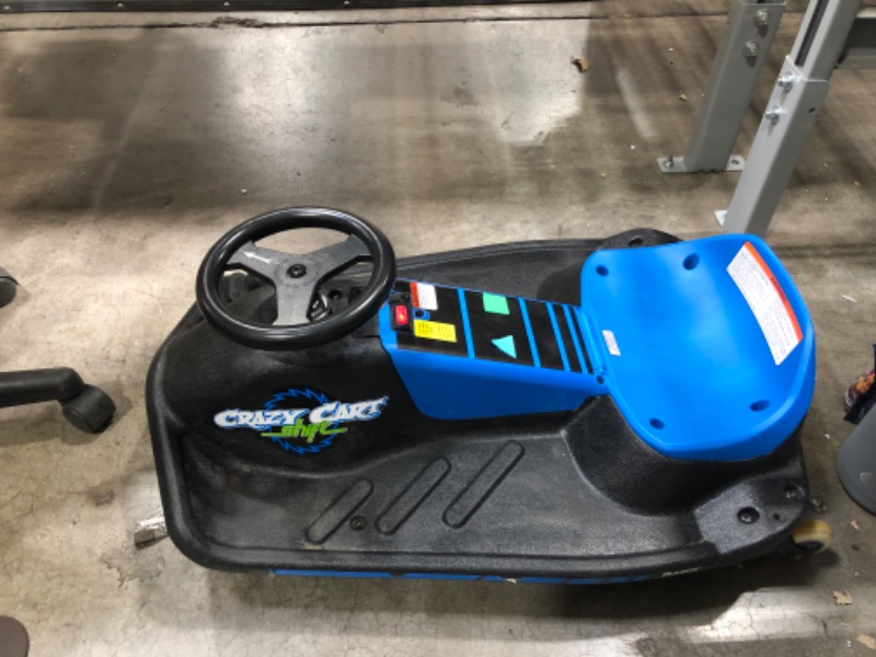 Photo 3 of TESTED WORKS*
Razor Crazy Cart Shift - Blue, Electric Drifting Go Kart for Kids - 12V Powered Ride-On with Speed Switch and Simplified Drifting System, for Kids Ages 6 and Up
