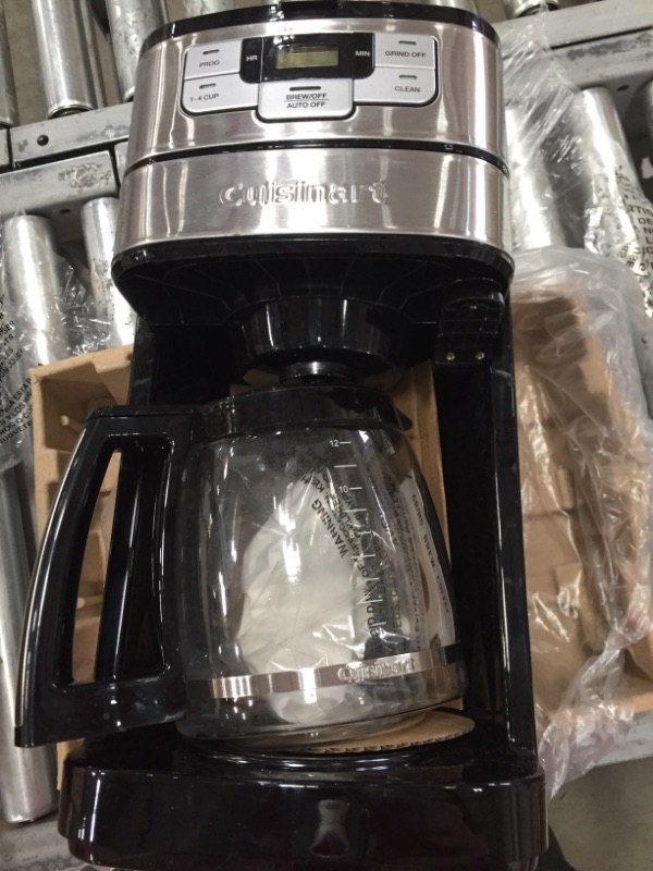 Photo 3 of Cuisinart DGB-400 Automatic Grind & Brew 12-Cup Coffeemaker, Black/Silver
