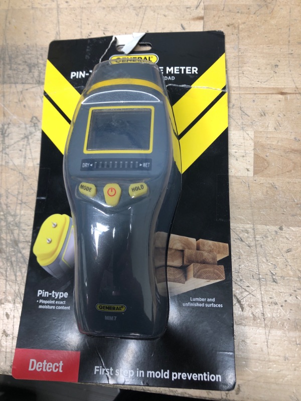 Photo 1 of General Tools
Pin Type Digital Moisture Meter for Water Damage and Mold Prevention