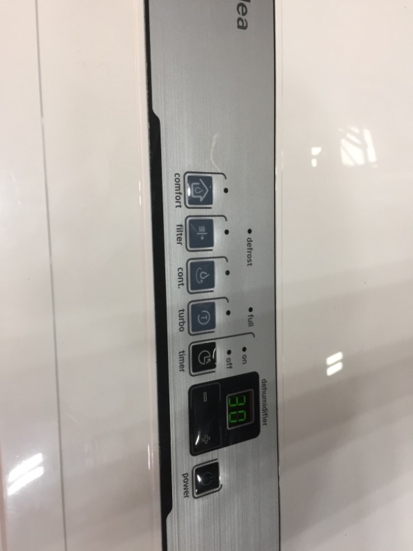 Photo 1 of Midea 1,500 Sq. Ft. Energy Star Certified Dehumidifier with Reusable Air Filter 22 Pint 2019 DOE (Previously 30 Pint) - Ideal For Basements, Medium to Large Rooms and Bathrooms (White)