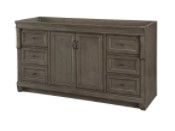 Photo 1 of  Home Decorators Collection Naples 60 in. W Bath Vanity Cabinet Only in Distresse VANITY ONLY NO TOP 