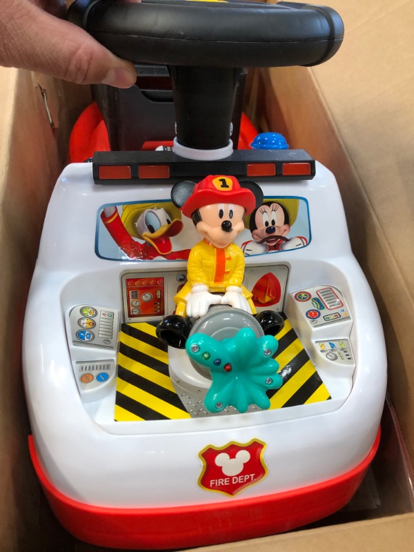 Photo 3 of Kiddieland Disney Mickey Activity Fire Truck Ride-On
