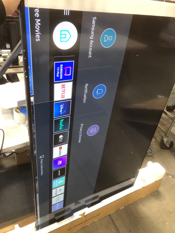 Photo 1 of SAMSUNG 65-Inch Class Crystal UHD AU8000 Series - 4K UHD HDR Smart TV with Alexa Built-in (UN65AU8000FXZA, 2021 Model), Black
