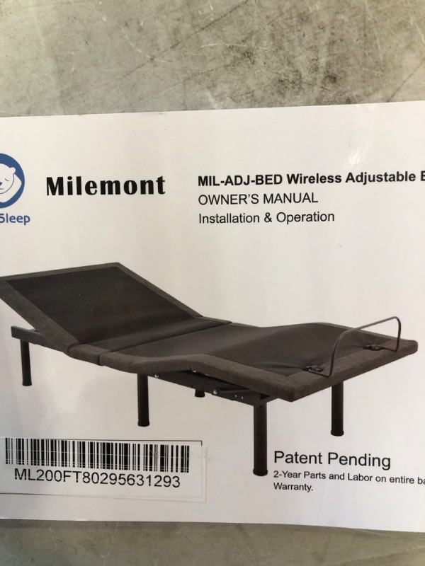 Photo 1 of milemont mil-adj-bed wireless adjustable base