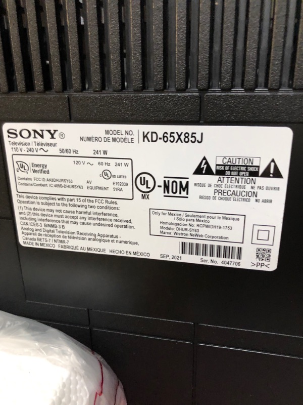 Photo 4 of Sony X85J 65 Inch TV: 4K Ultra HD LED Smart Google TV with Native 120HZ Refresh Rate, Dolby Vision HDR, and Alexa Compatibility KD65X85J- 2021 Model
