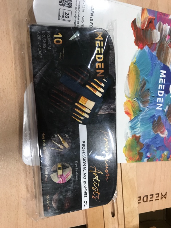 Photo 1 of *** INCOMPLETE*** MISSING COMPONENTS***
MEEDEN 155 Pcs Deluxe Artist Painting Set with French Easel, Art Painting Brushes Set, Paints Tube Set, Painting Pads, Stretched Canvas, Palette Knives for Acrylic, Oil, Watercolor Painting