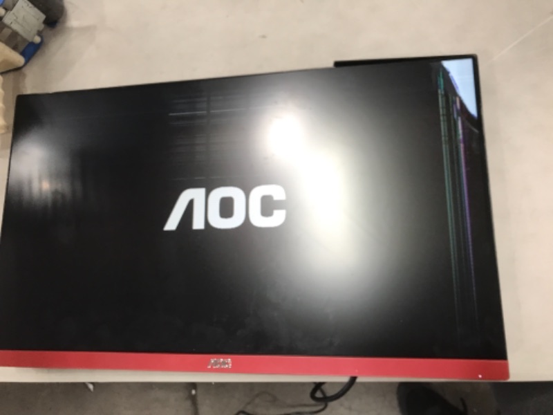 Photo 1 of *** DAMAGED****SEE PICTURES***
 AOC G2490VX 24" Class Frameless Gaming Monitor
NOT FUNCTIONAL AND NOT IN BOX