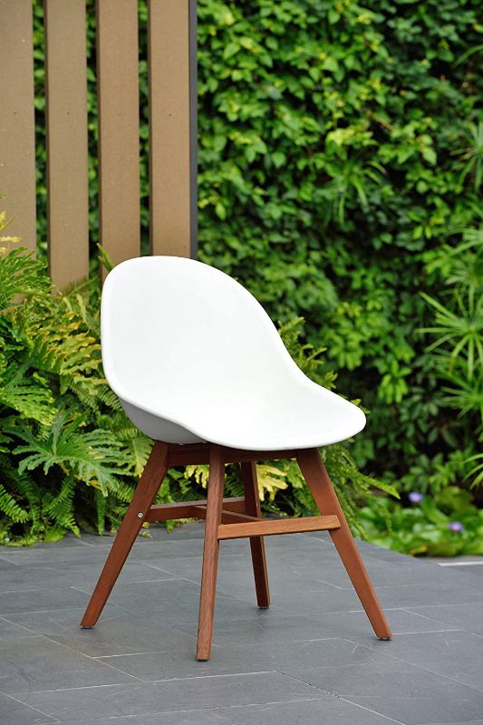 Photo 1 of Amazonia Cannes Patio Dining Chair DARK GREY
