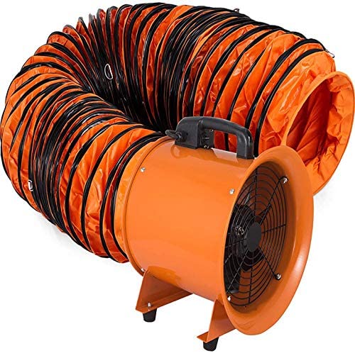 Photo 1 of (DOES NOT FUNCTION)VEVOR Utility Blower Fan, 12 Inches, 520W 2295 CFM High Velocity Ventilator w/ 32.8 ft/10 m Duct Hose, Portable Ventilation Fan, Fume Extractor for Exhausting & Ventilating at Home and Job Site
**DOES NOT TURN ON,USED, FAN ONLY**  
