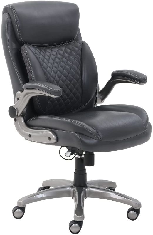 Photo 1 of AmazonCommercial Ergonomic Executive Office Desk Chair with Flip-up Armrests *MISSING PARTS*