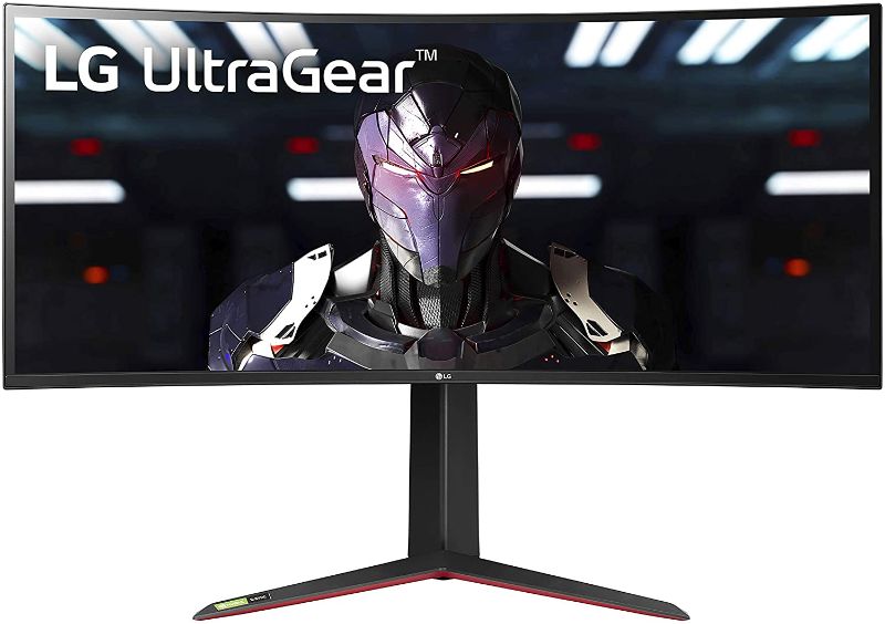 Photo 1 of LG 34GP83A-B 34 Inch 21: 9 UltraGear Curved QHD (3440 x 1440) 1ms Nano IPS Gaming Monitor 