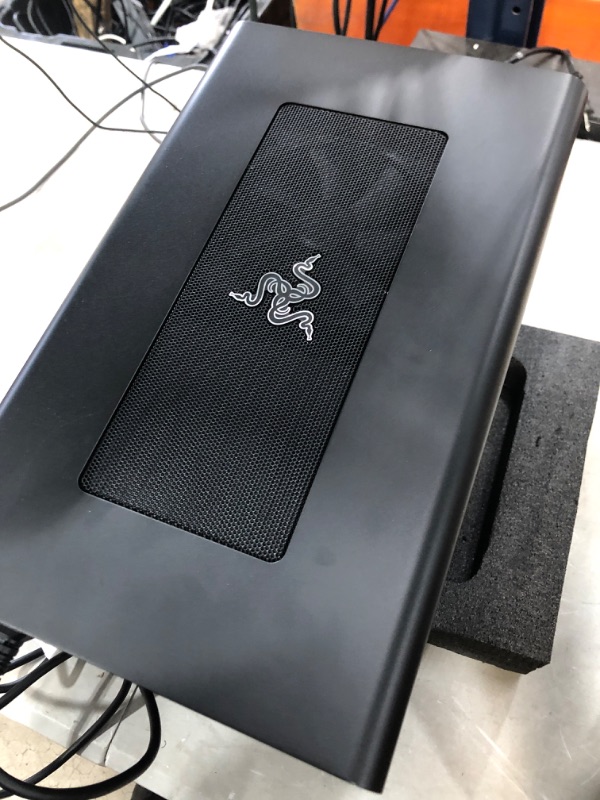 Photo 1 of Razer Core X Aluminum External GPU Enclosure (eGPU): Compatible with Windows & MacOS Thunderbolt 3 Laptops