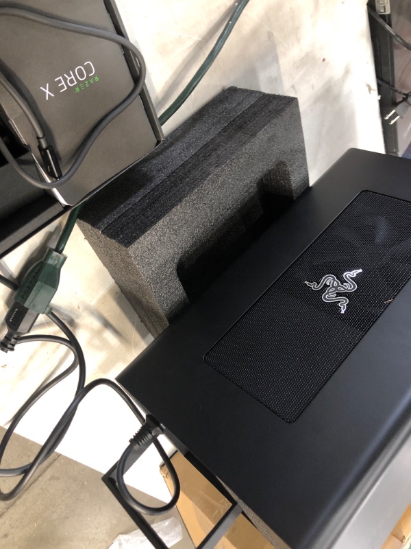 Photo 1 of Razer Core X Aluminum External GPU Enclosure (eGPU): Compatible with Windows & MacOS Thunderbolt 3 Laptops