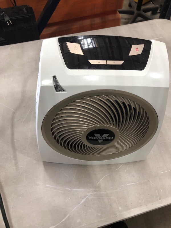 Photo 2 of Vornado AVH10 Vortex Heater with Auto Climate Control, 2 Heat Settings, Fan Only Option, Digital Display, Advanced Safety Features, Whole Room, White