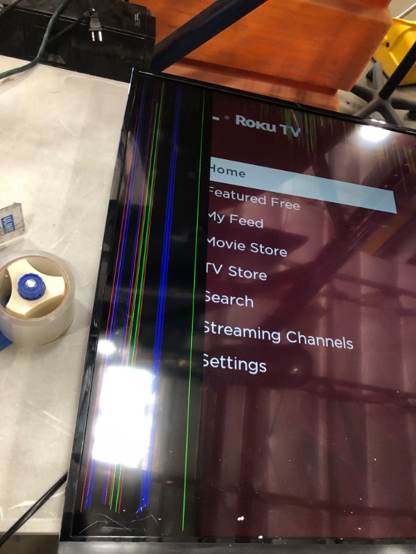 Photo 2 of SCREEN DAMAGED (SEE IMAGE FOR DAMAGE)
TCL 50-inch Class 4-Series 4K UHD Smart Roku LED TV - 50S435, 2021 Model