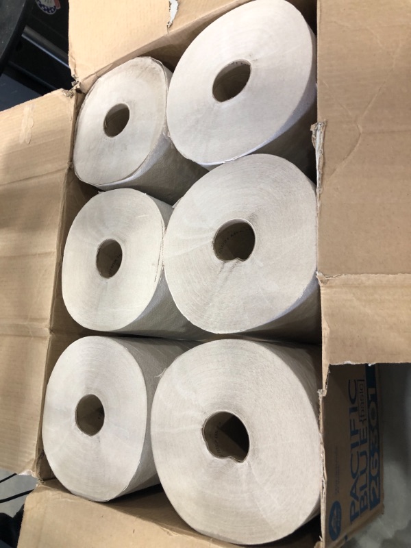 Photo 1 of Georgia-Pacific Hardwound Paper Towel Roll, 26301, 800 feet per Roll, 6 Rolls per Case