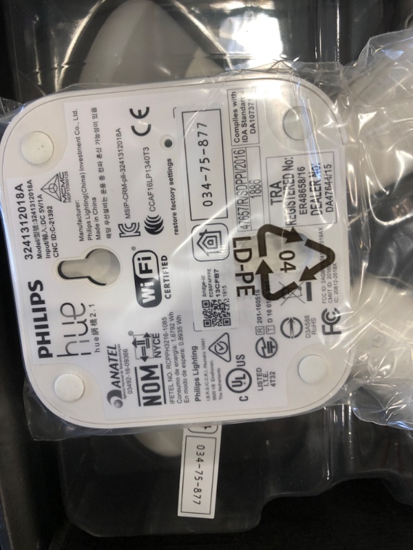 Photo 3 of Philips Hue White and Color Ambiance A19 60W Equivalent LED Smart Bulb Starter Kit (4 A19 Bulbs and 1 Hub Compatible with Amazon Alexa Apple HomeKit and Google Assistant)
