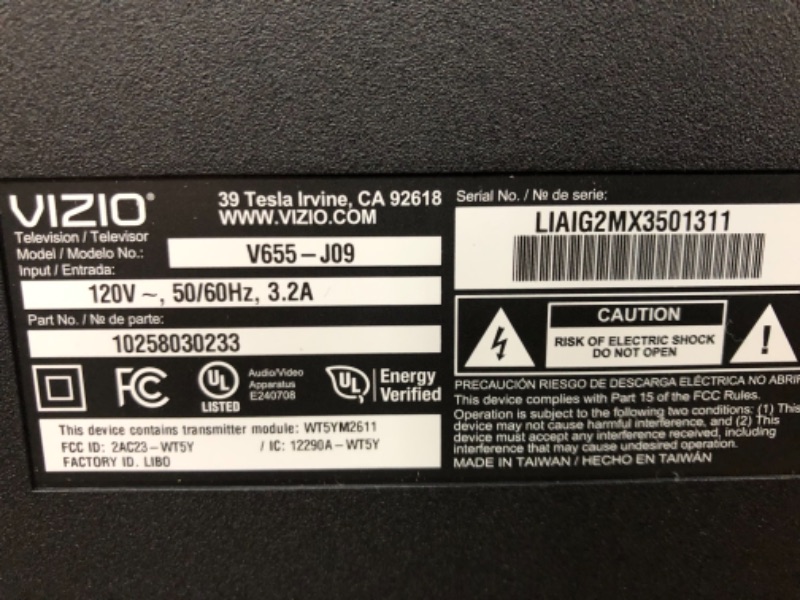 Photo 6 of (PIXEL/SCREEN DAMAGES)
VIZIO 65-Inch V-Series 4K UHD LED HDR Smart TV