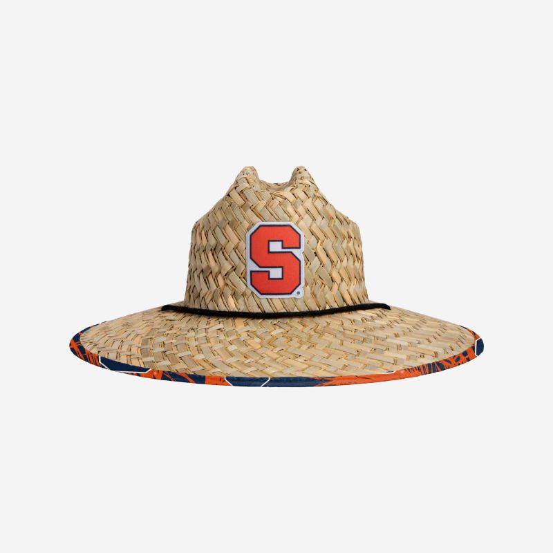 Photo 1 of (BROKEN PIECES ON TOP)
Syracuse Orange Floral Straw Hat
