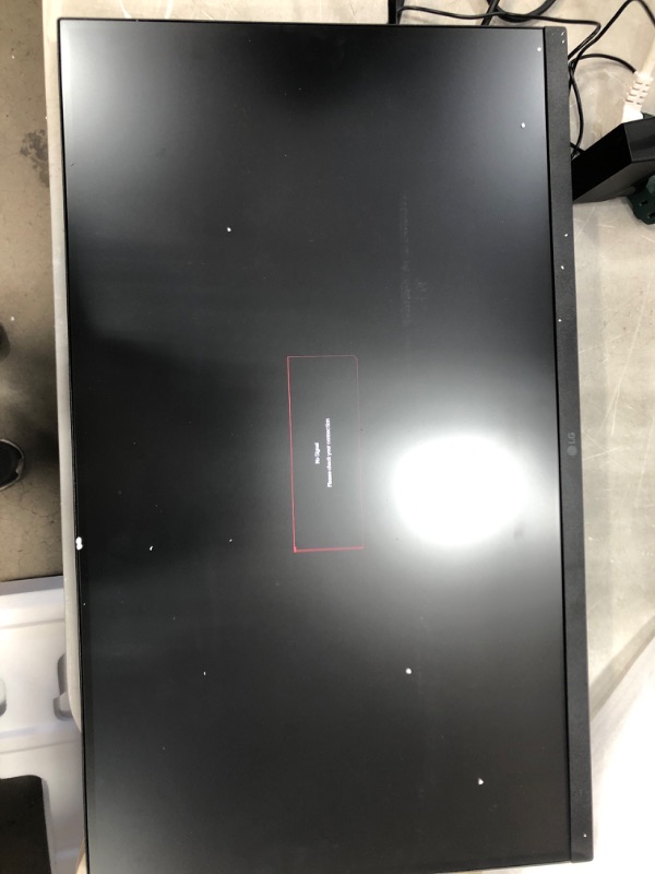 Photo 3 of **TESTED AND FUNCTIONS, FAINT SCRATCH ON MONITOR** LG 27GP750-B 27” Ultragear FHD (1920 x 1080) IPS Gaming Monitor w/ 1ms Response Time & 240Hz Refresh Rate, NVIDIA G-SYNC Compatible with AMD FreeSync Premium, Thin Bezel, Tilt/Height/Pivot Adjustable
