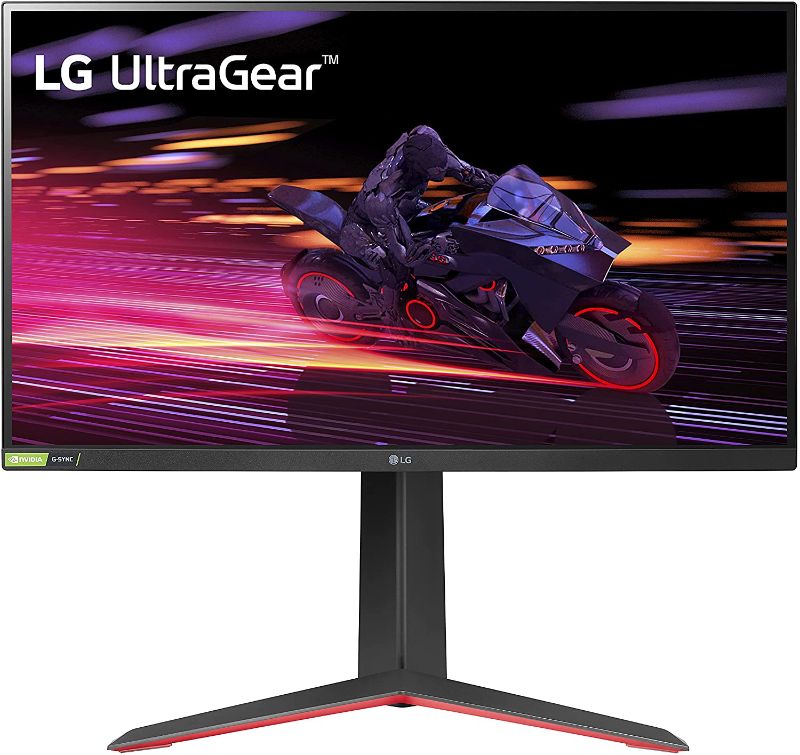 Photo 1 of **TESTED AND FUNCTIONS, FAINT SCRATCH ON MONITOR** LG 27GP750-B 27” Ultragear FHD (1920 x 1080) IPS Gaming Monitor w/ 1ms Response Time & 240Hz Refresh Rate, NVIDIA G-SYNC Compatible with AMD FreeSync Premium, Thin Bezel, Tilt/Height/Pivot Adjustable
