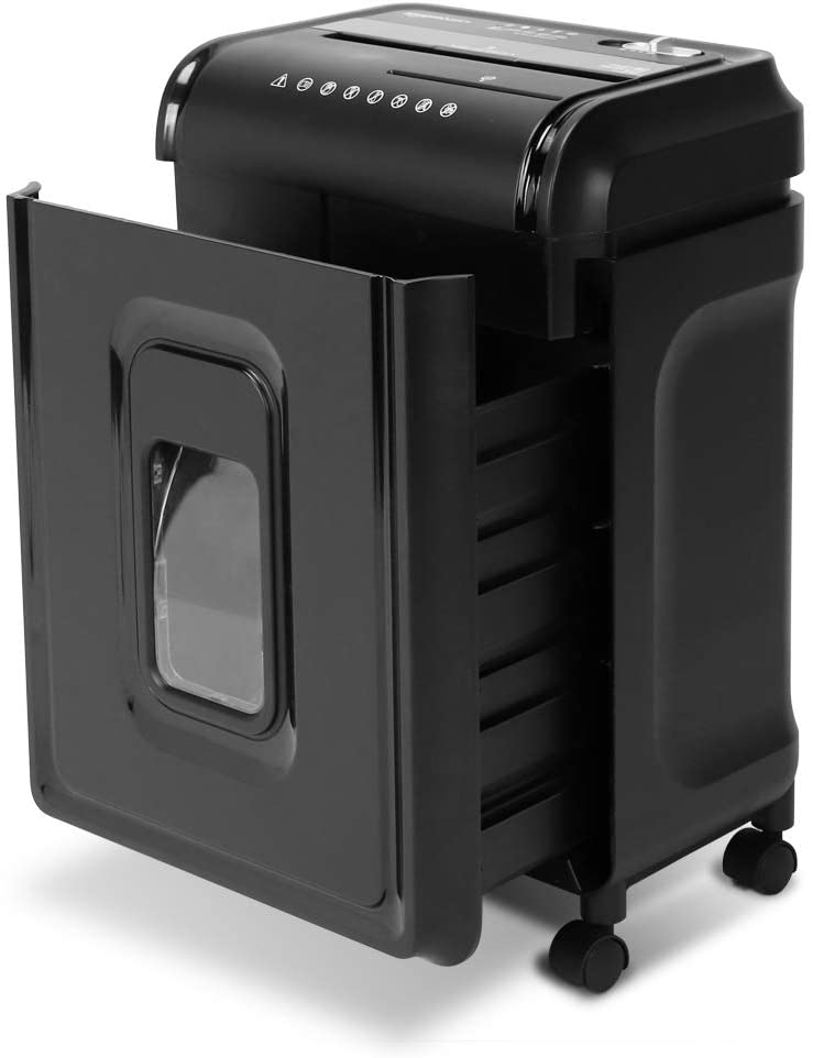 Photo 1 of Amazon Basics 8-Sheet High-Security Micro-Cut Shredder with Pullout Basket
