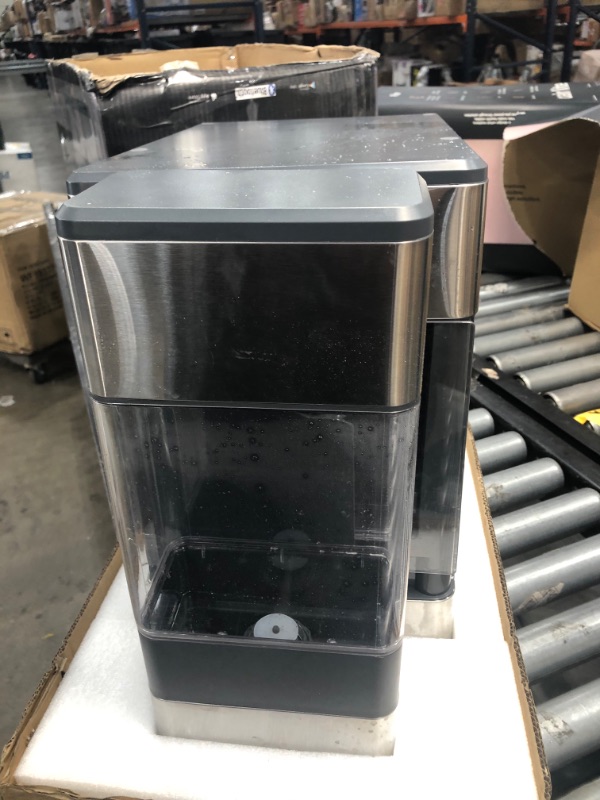 Photo 3 of PARTS ONLY  GE Profile Opal | Countertop Nugget Ice Maker with Side Tank | Portable Ice Machine with Bluetooth Connectivity | Smart Home Kitchen Essentials | Stainless Steel Finish | Up to 24 lbs. of Ice Per Day
TURNS ON BUT DOES NOT MAKE ICE
//TESTED, PO