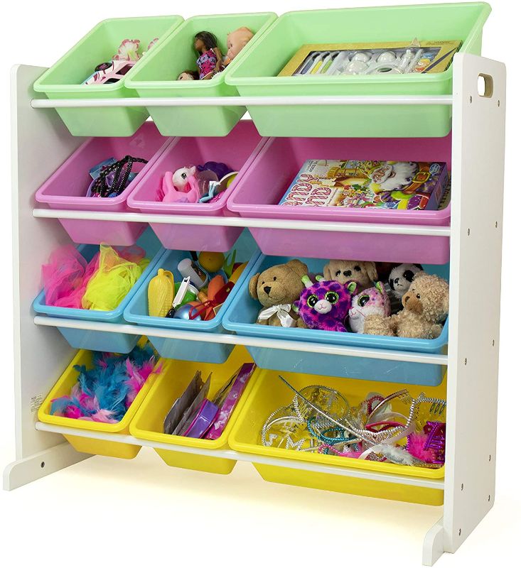 Photo 1 of Humble Crew, White/Pastel Kids' Toy Storage Organizer
