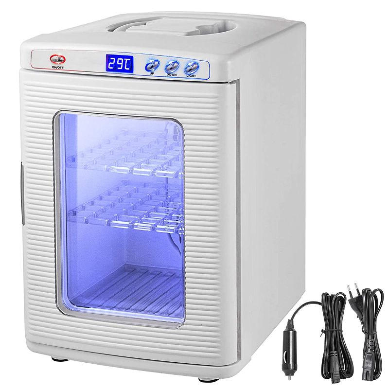 Photo 1 of Happybuy White Reptile Incubator 25L Scientific Lab Incubator Digital Incubator Cooling and Heating 5-60°C Reptile Egg Incubator 12V/110V Work for Small Reptiles
/tested, powers on