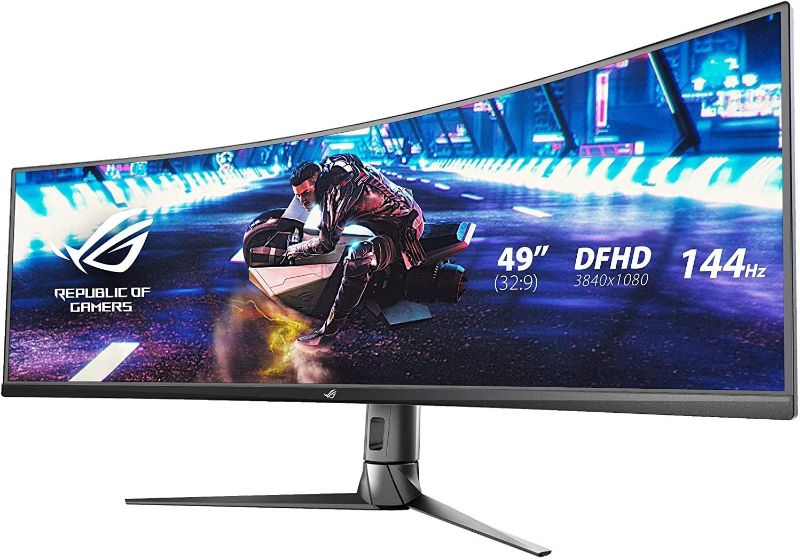 Photo 1 of Asus ROG Strix XG49VQ 49” Curved Gaming FreeSync Monitor 144Hz Dual Full HD HDR Eye Care with DP HDMI Black

//TESTED, POWERS ON