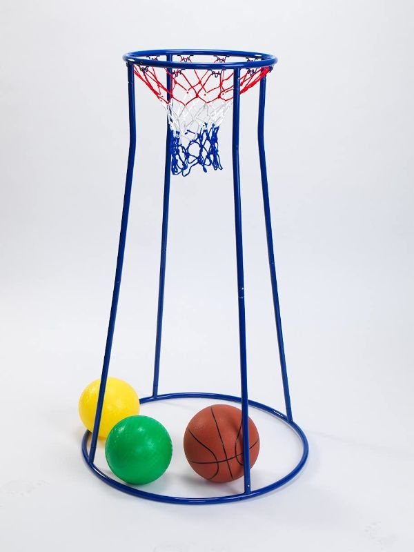 Photo 1 of Excellerations Oversized Rim, Easy Score Basketball Hoop Set for Kids (Item #HOOP5)
**MISSING BOTOM RIM**