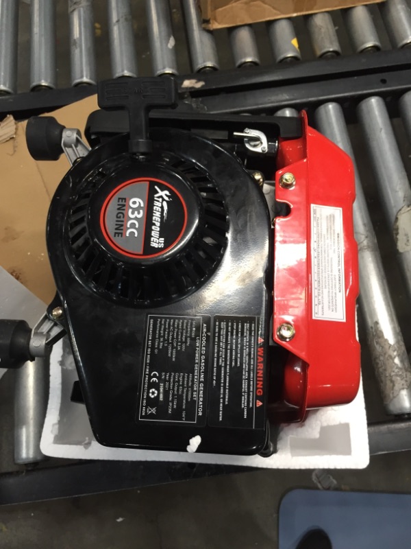 Photo 1 of XtremepowerUS 1200W Portable Generator Emergency RV Camp Engine Air Cooling System, RED
**USED**
