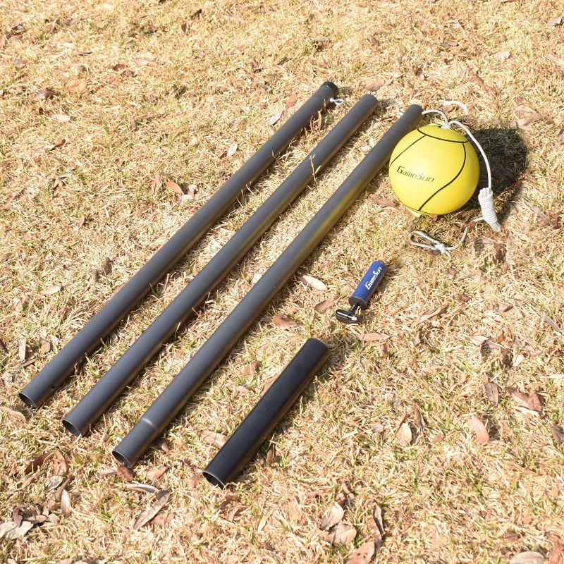 Photo 1 of Gamesun Official Tetherball Set with Tetherball, Poles, Rope for Outdoor, Backyard
