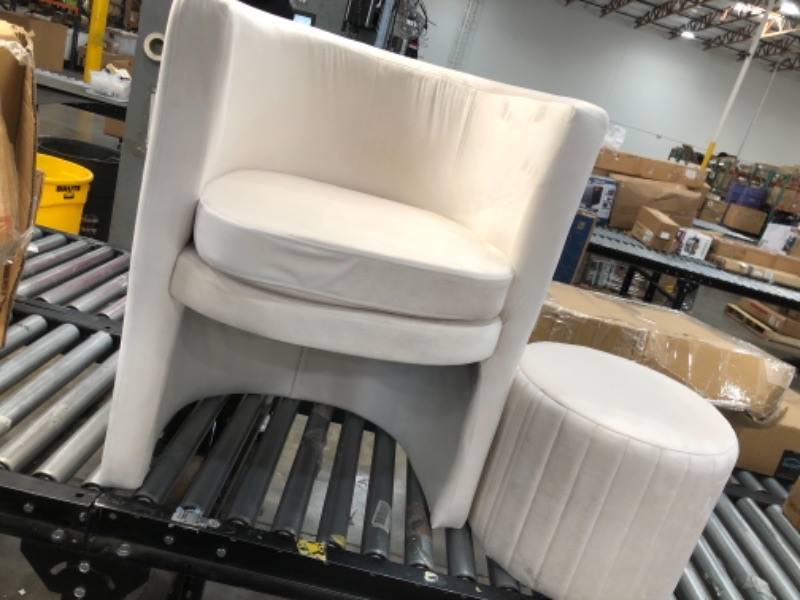 Photo 1 of Selena Accent Chair, Cream Velvet
