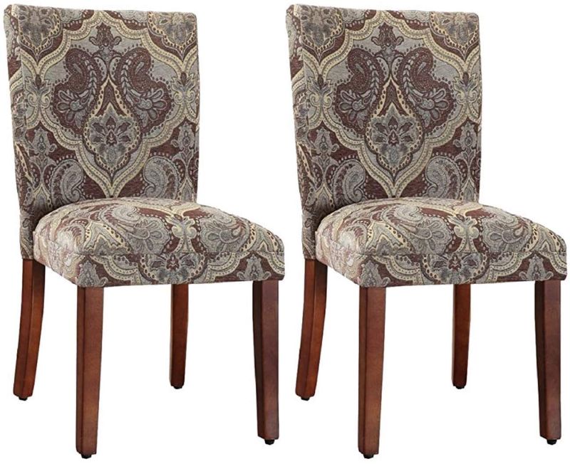 Photo 1 of HomePop Parsons Upholstered Accent Dining Chair, Set of 2,