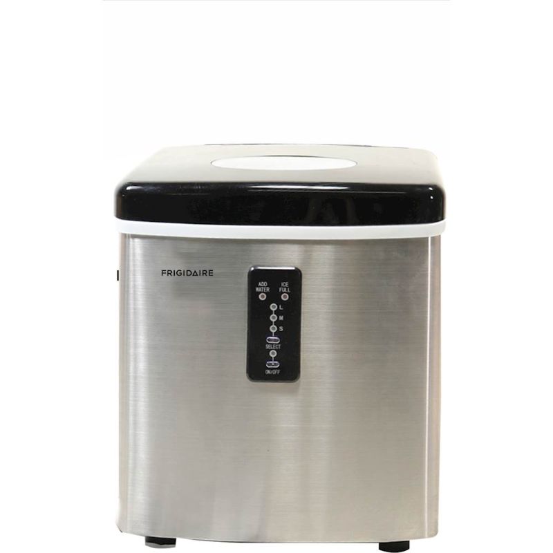 Photo 1 of Frigidaire - 14" 26-Lb. Freestanding Icemaker - Stainless steel